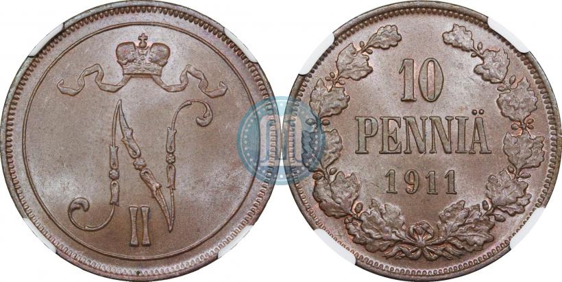 Фото 10 пенни 1911 года  