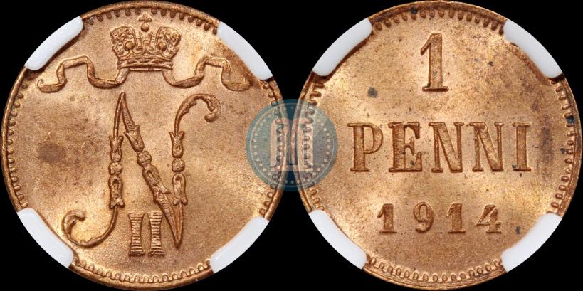 Фото 1 пенни 1914 года  