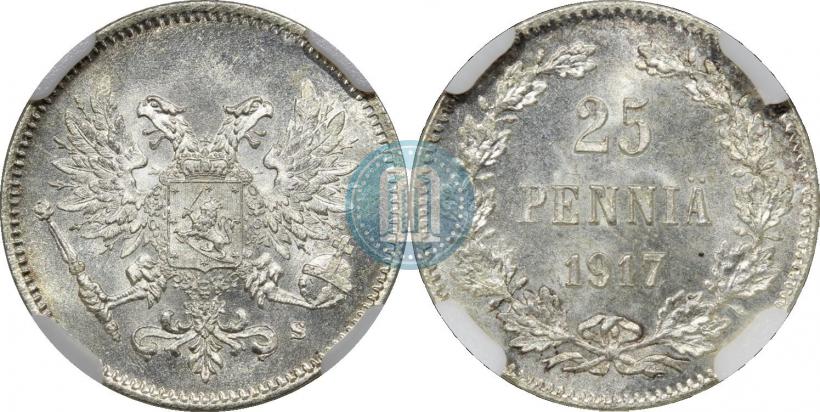 Фото 25 пенни 1917 года S 