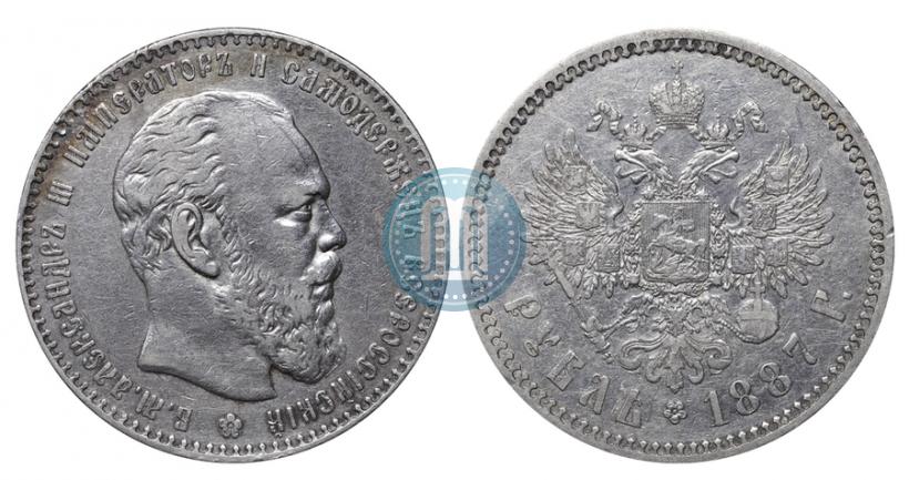 Фото 1 рубль 1887 года (АГ) 