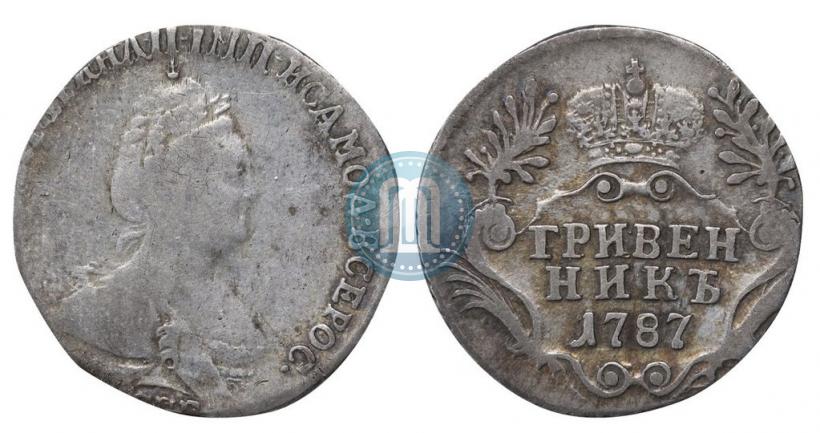 Picture Grivennik 1787 year СПБ 