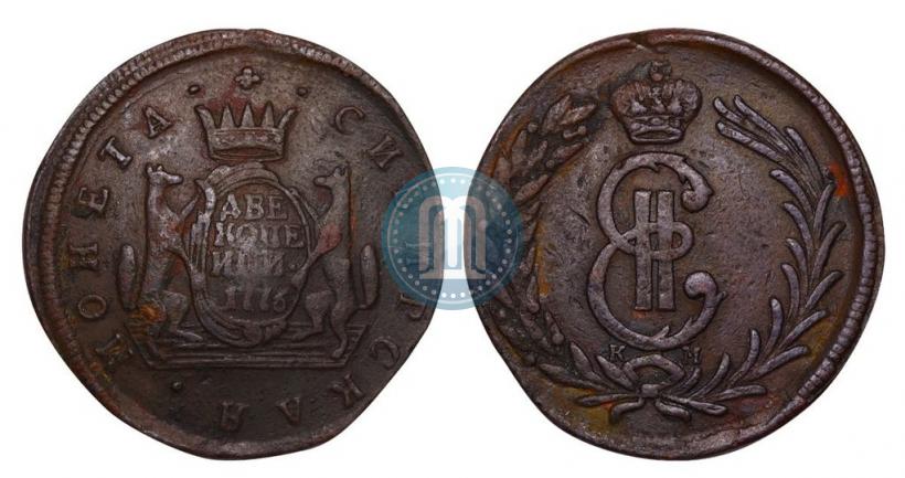 Picture 2 kopecks 1776 year КМ 