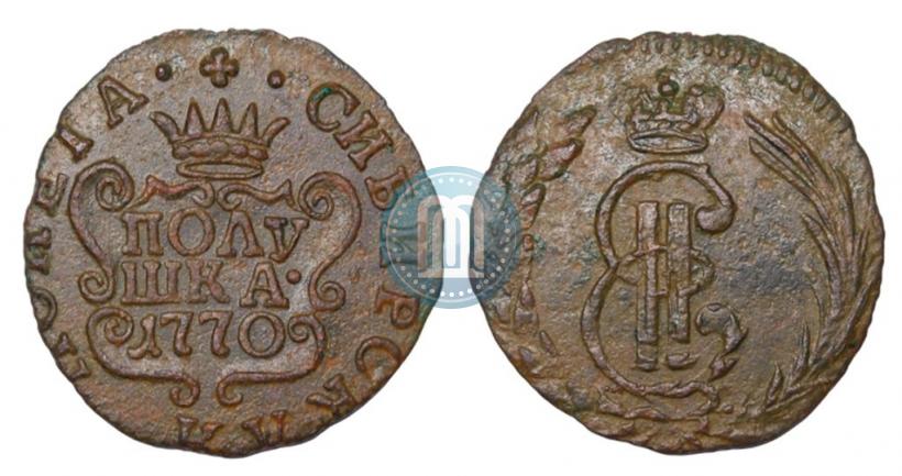 Фото Полушка 1770 года КМ 