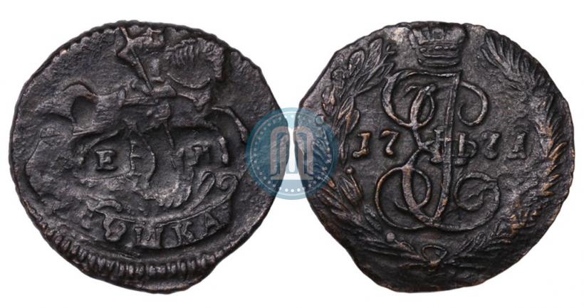 Фото Полушка 1771 года ЕМ 