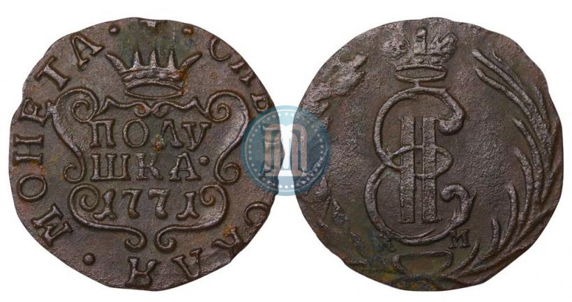 Фото Полушка 1771 года КМ 