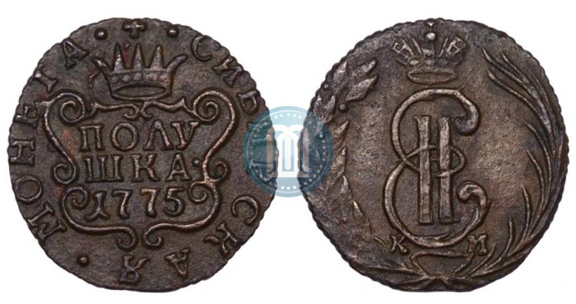 Фото Полушка 1775 года ЕМ 