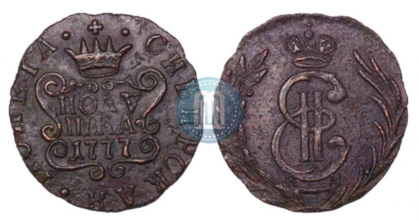 Фото Полушка 1777 года КМ 