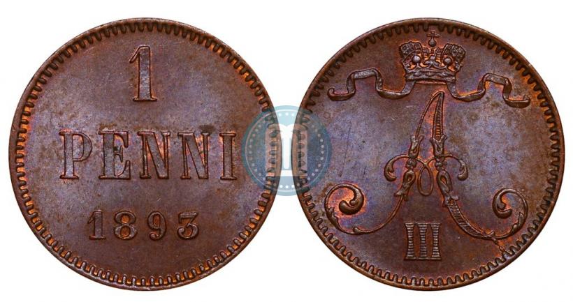 Фото 1 пенни 1893 года  