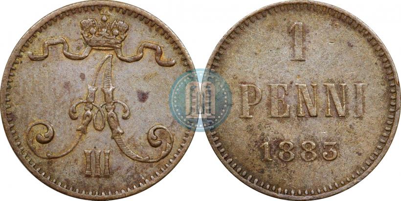 Фото 1 пенни 1883 года  