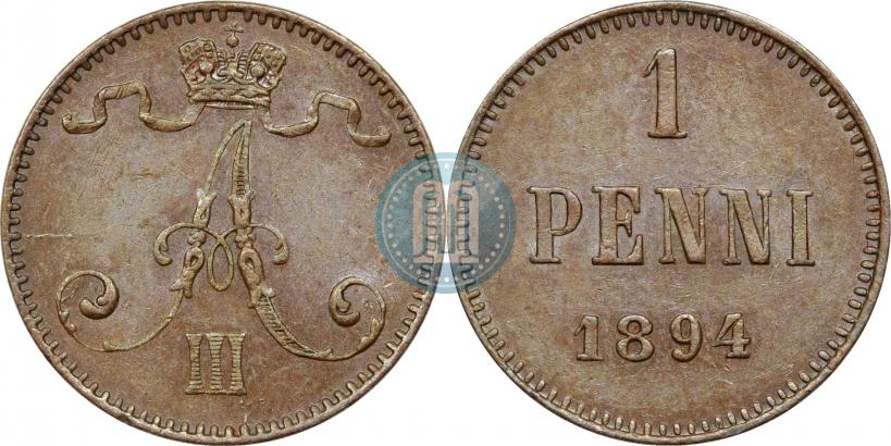 Фото 1 пенни 1894 года  