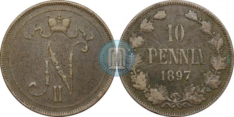 Фото 10 пенни 1897 года  