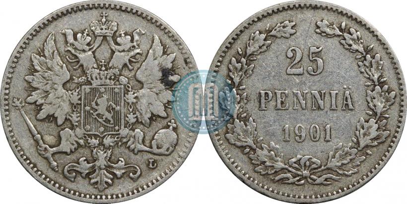 Фото 25 пенни 1901 года L 