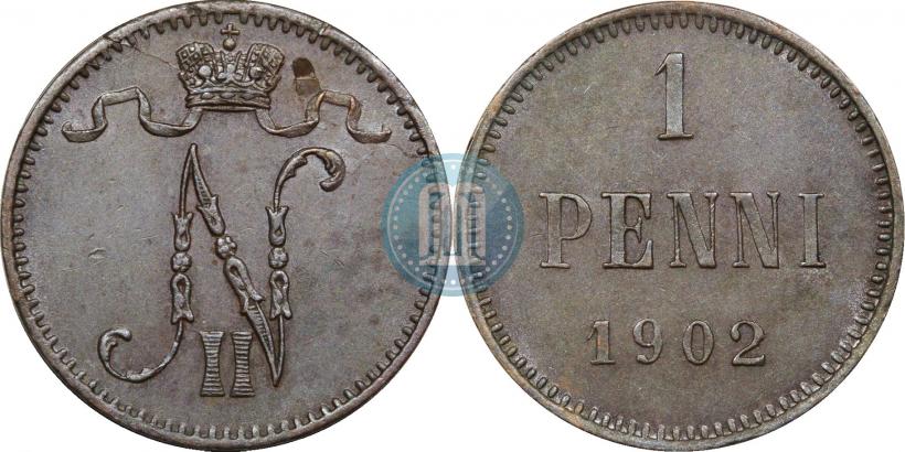Фото 1 пенни 1902 года  
