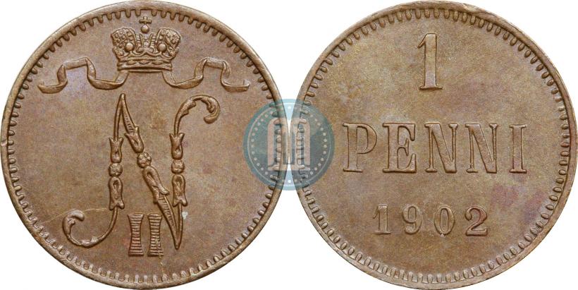 Фото 1 пенни 1902 года  