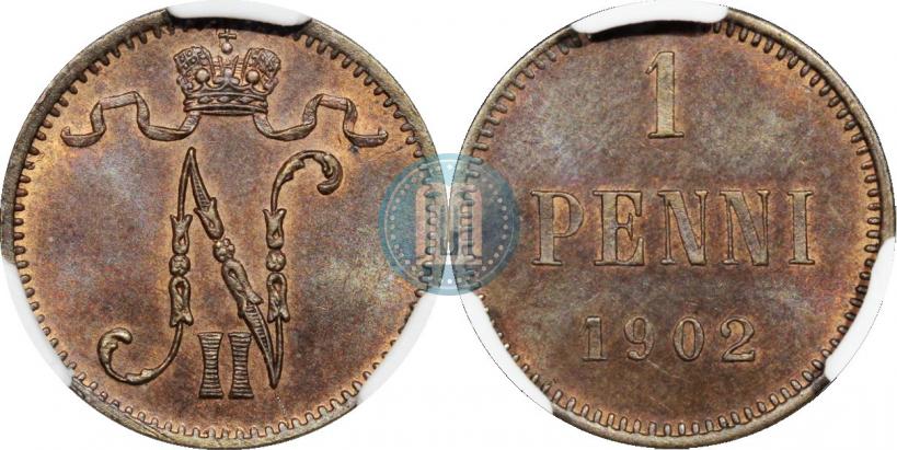 Фото 1 пенни 1902 года  