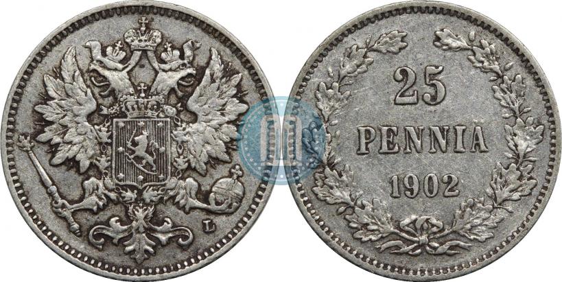Фото 25 пенни 1902 года L 