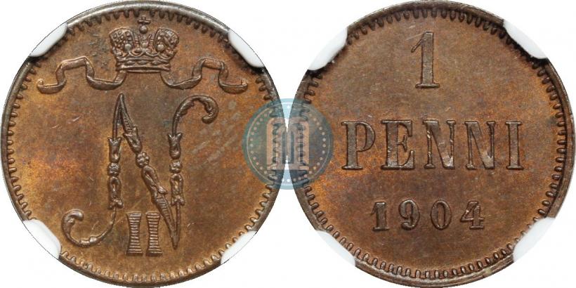 Фото 1 пенни 1904 года  