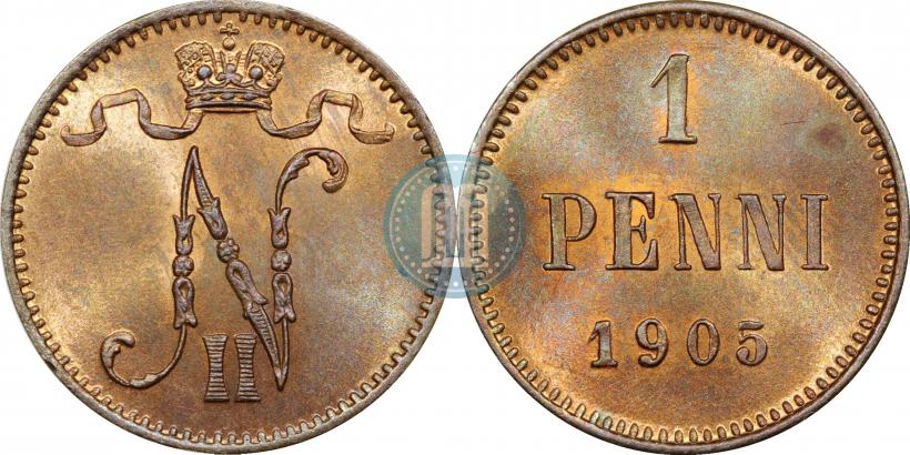 Picture 1 penni 1905 year  