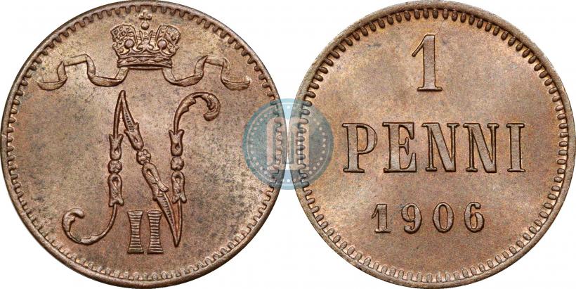 Фото 1 пенни 1906 года  