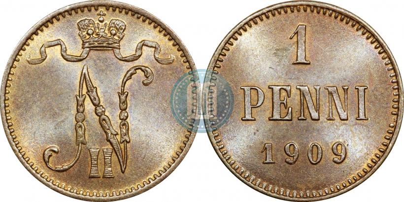 Фото 1 пенни 1909 года  