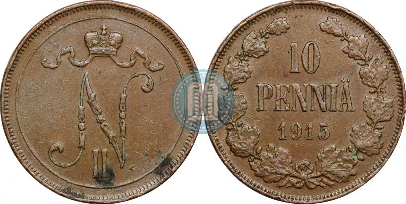 Picture 10 pennia 1915 year  
