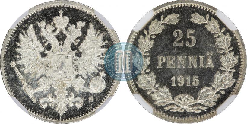Фото 25 пенни 1915 года S 