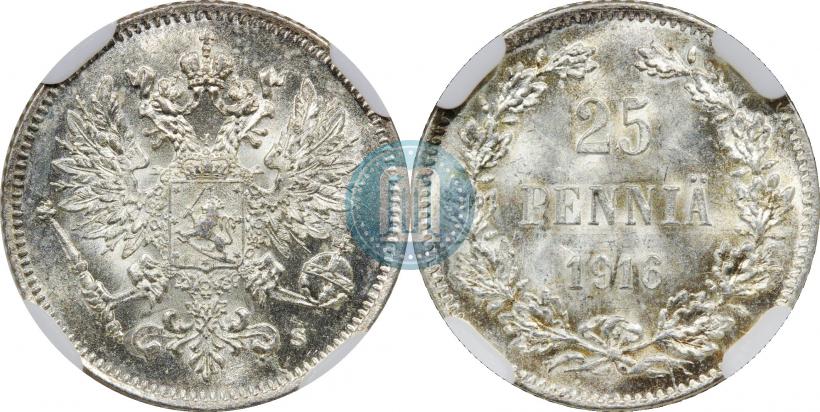 Фото 25 пенни 1916 года S 