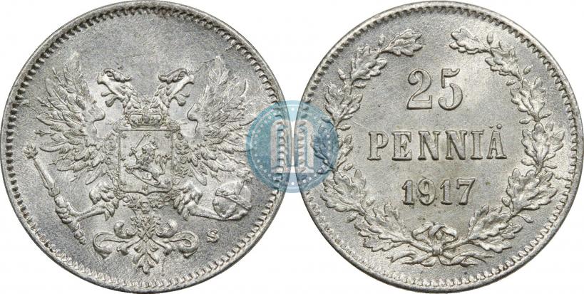 Фото 25 пенни 1917 года S 