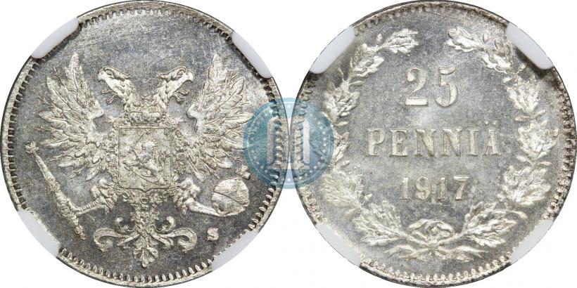 Фото 25 пенни 1917 года S 