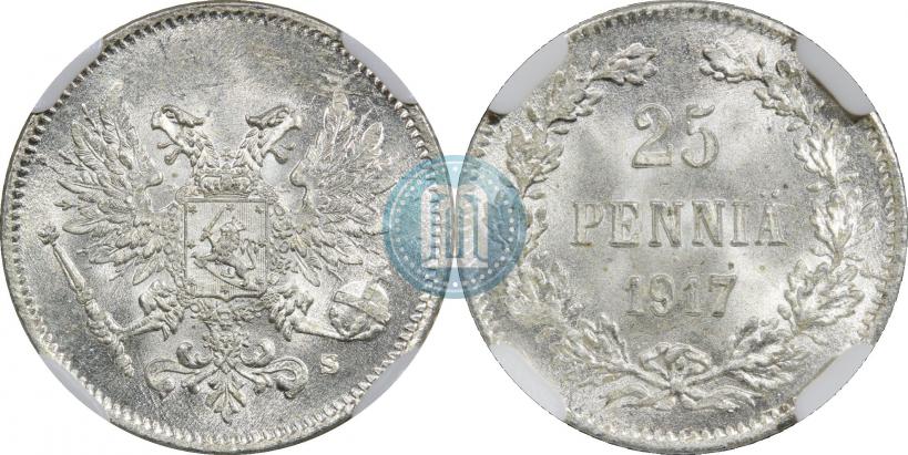 Фото 25 пенни 1917 года S 