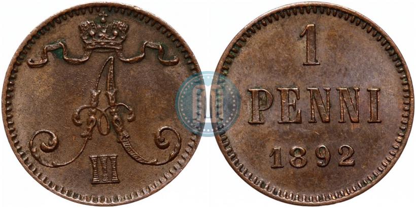 Picture 1 penni 1892 year  