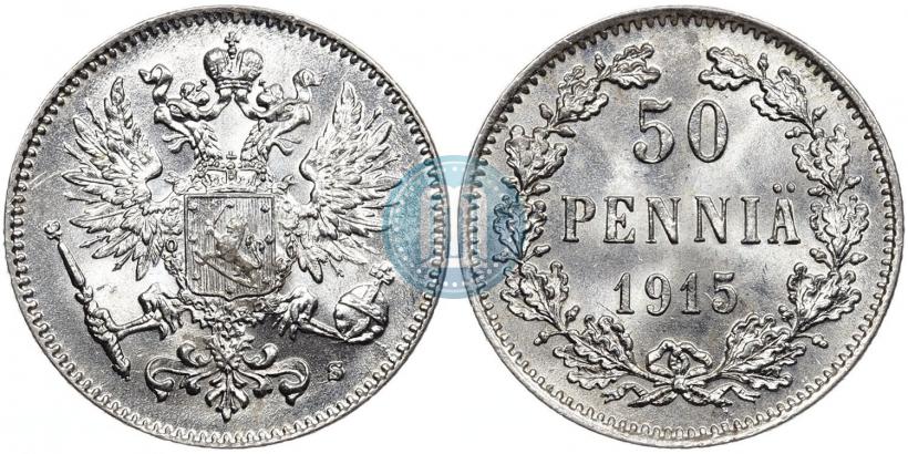 Picture 50 pennia 1915 year S 