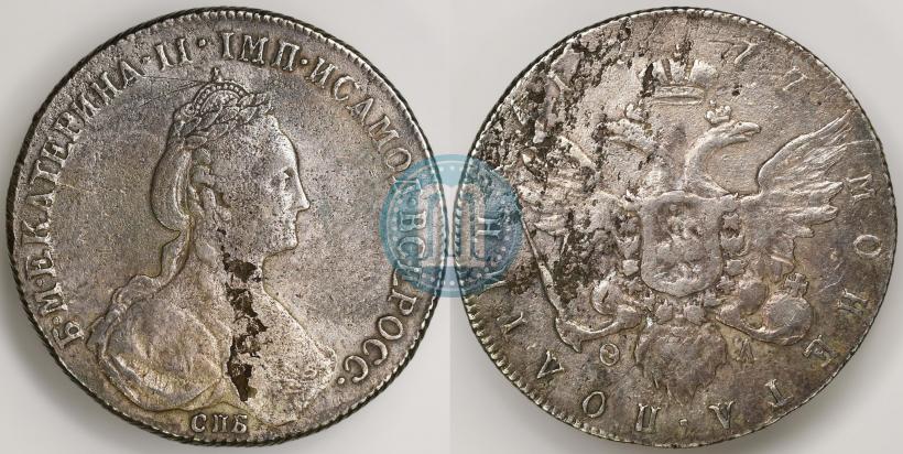 Фото Полтина 1777 года СПБ-ФЛ 