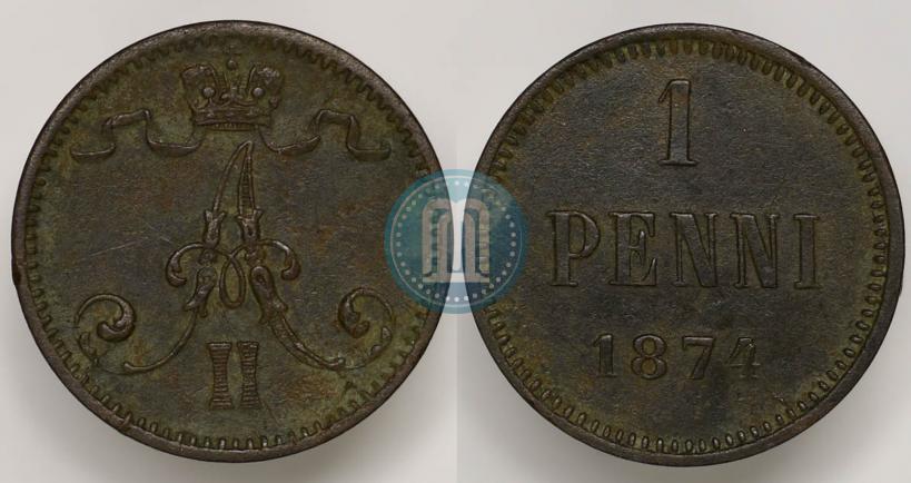 Picture 1 penni 1874 year  