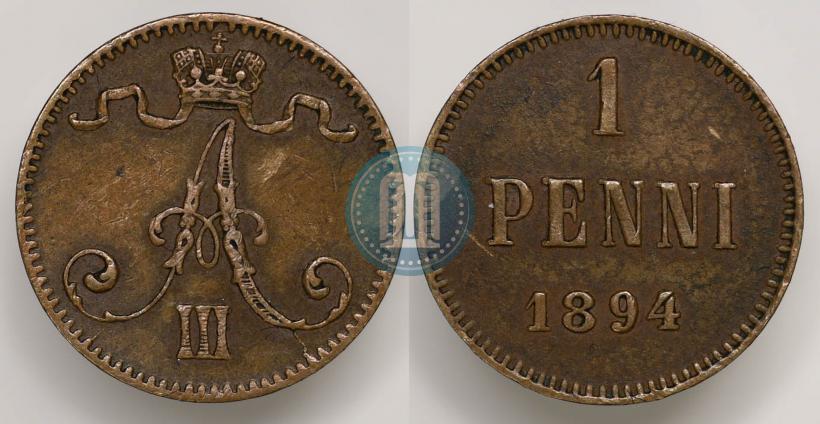 Фото 1 пенни 1894 года  
