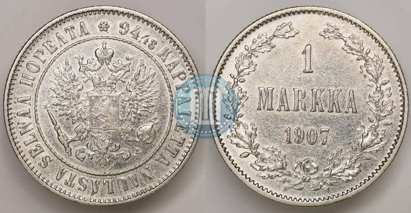Picture 1 markka 1907 year L 
