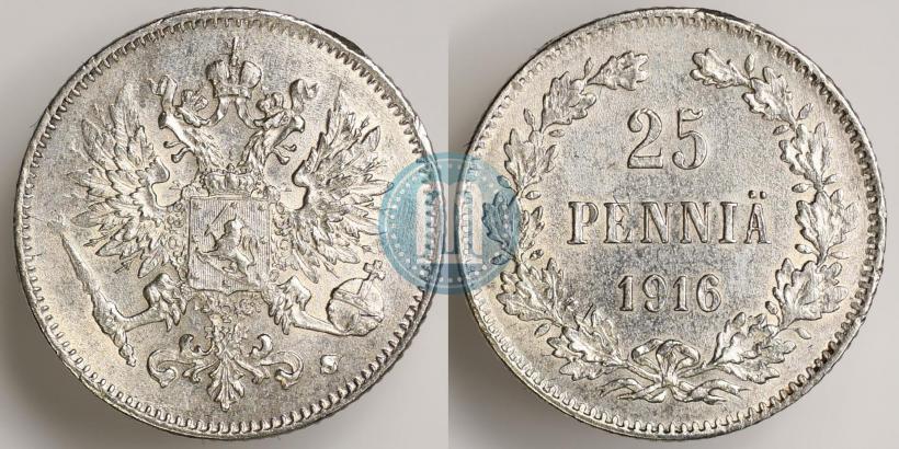 Фото 25 пенни 1916 года S 