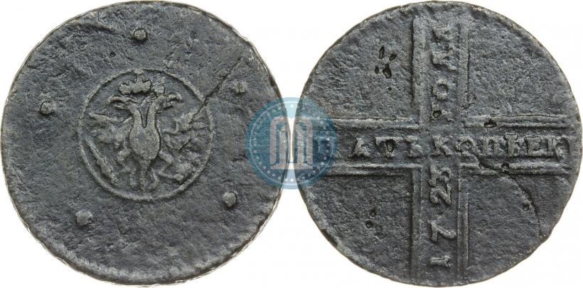 Picture 5 kopecks 1723 year  