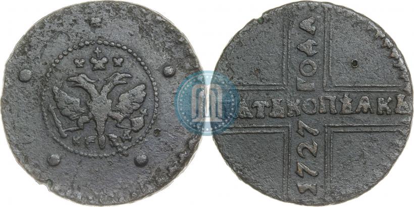 Picture 5 kopecks 1727 year КД 