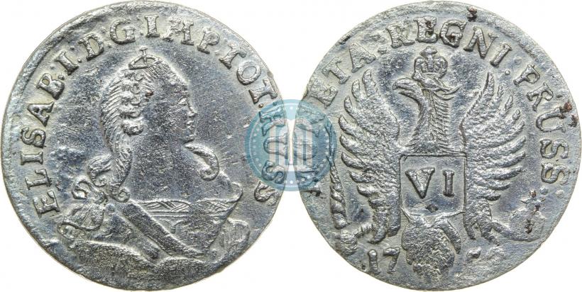 Picture 6 groszy 1759 year  