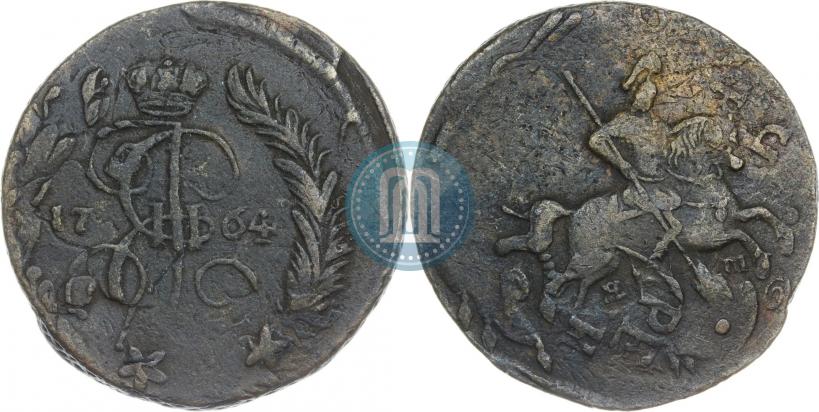 Фото 2 копейки 1764 года ЕМ 