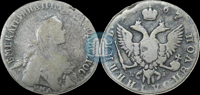 Фото Полуполтинник 1767 года ММД-EI 