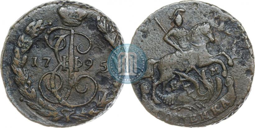 Picture 1 kopeck 1795 year ЕМ 