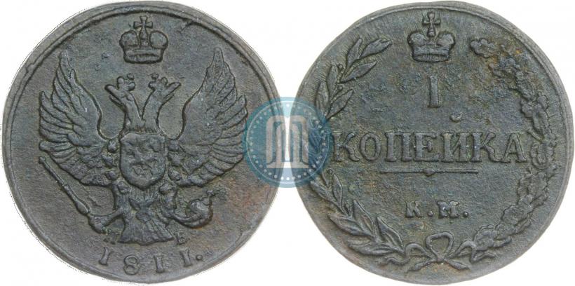 Фото 2 копейки 1811 года КМ-ПБ 