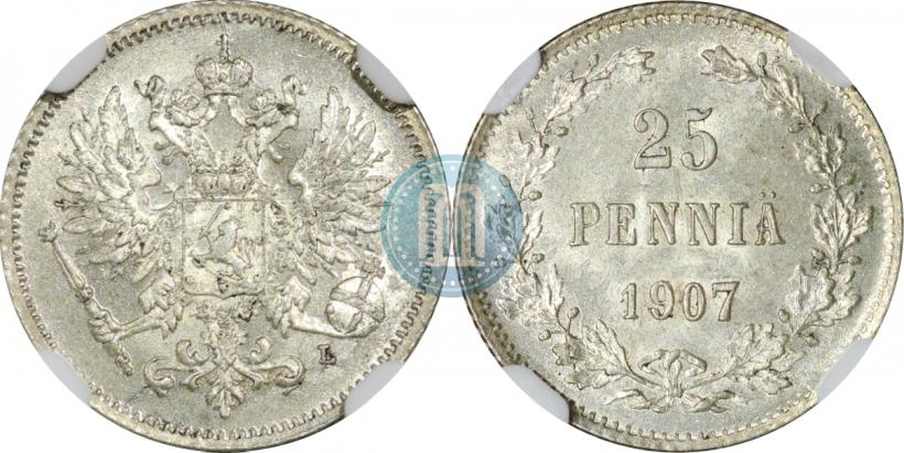 Фото 25 пенни 1907 года L 