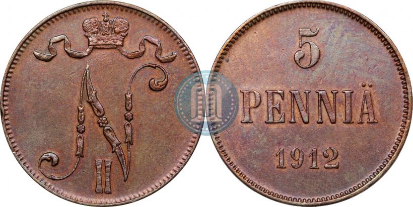 Фото 5 пенни 1912 года  