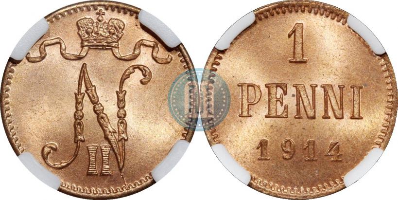 Picture 1 penni 1914 year  