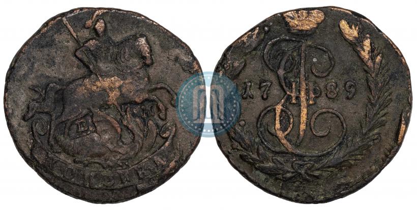 Фото 1 копейка 1789 года ЕМ 
