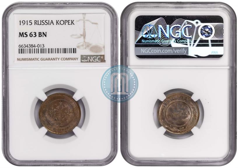 Picture 1 kopeck 1915 year  