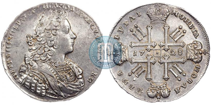 Фото 1 рубль 1728 года  "Тип 1728"